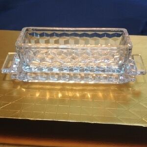 Crystal Clear Glass Rectangular Dish